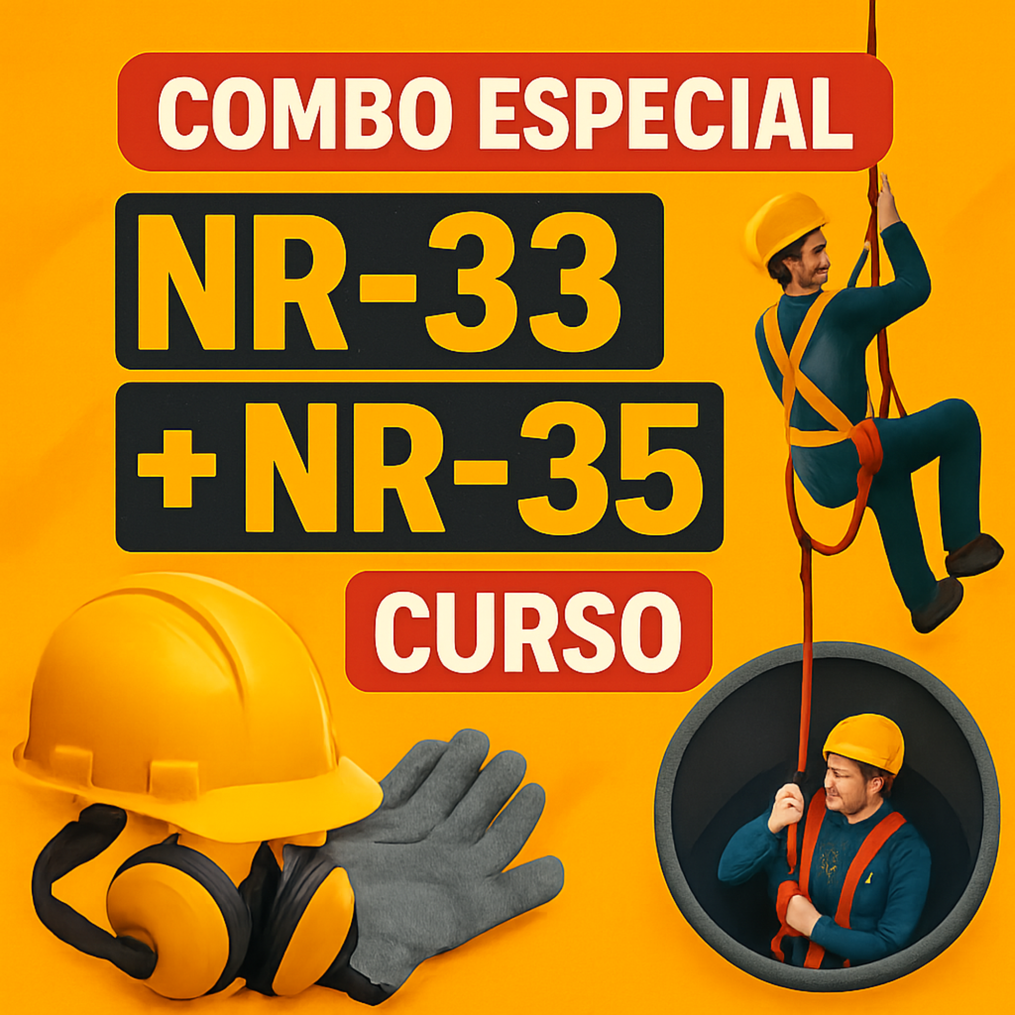 COMBO INDUSTRIA NR-33 + NR-35